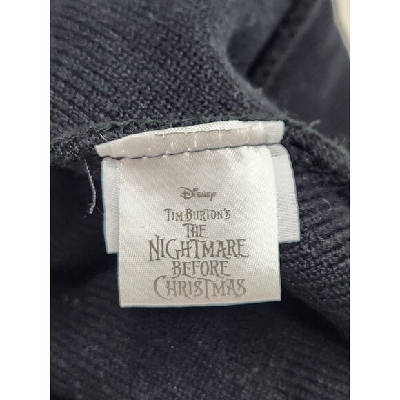 Jack Skellington Beanie Cap Hat Black OSFA Nightmare Before Christmas Knit - Picture 4 of 5